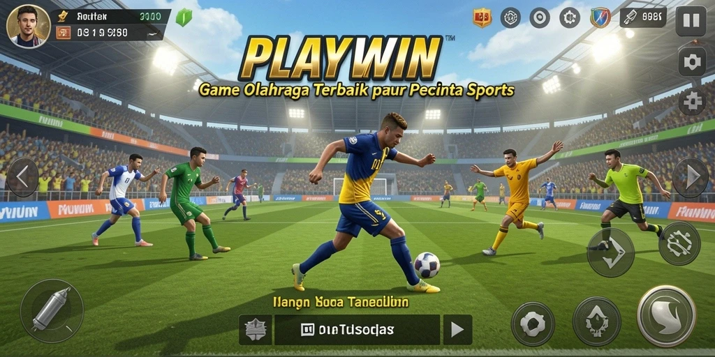 Tampilan gameplay menegangkan dalam olahraga seru di PLAYWIN.
