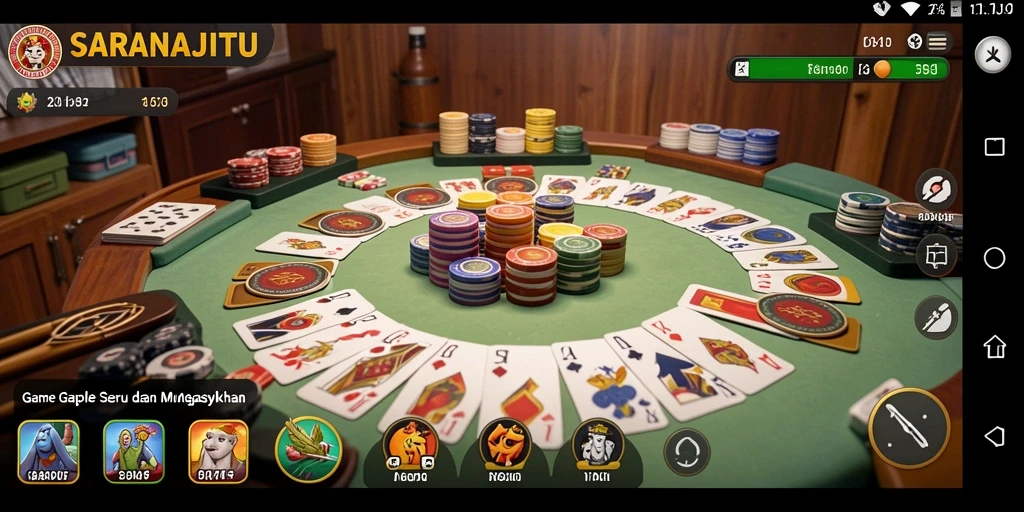Tampilan gameplay SARANAJITU yang seru dan interaktif.