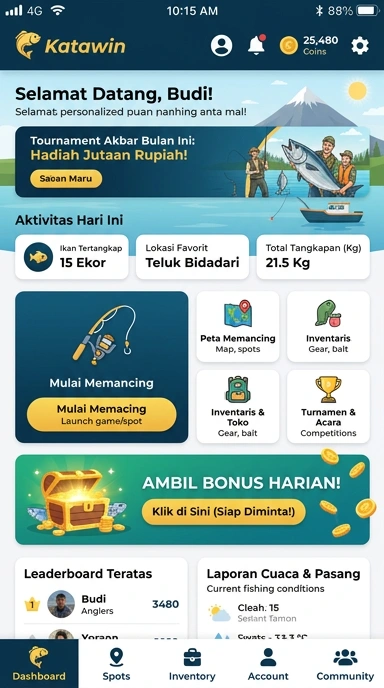 Pengaturan aplikasi katawin yang membantu pengguna mengelola aplikasi dengan baik.